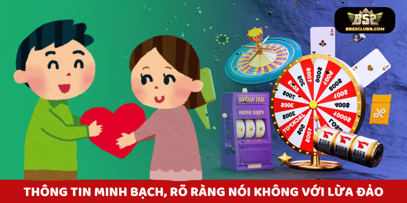Thông tin minh bạch, nạp rút rõ ràng – Nói không với lừa đảo.