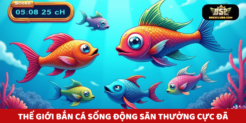 Thế giới bắn cá sống động - Săn thưởng cực đã tại B52 Club!